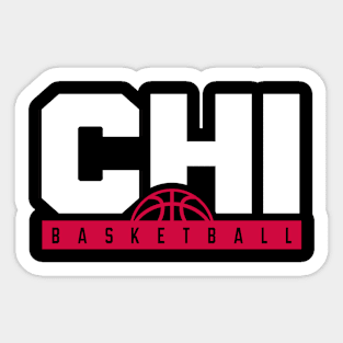 Chicago Basketball Tee Sticker